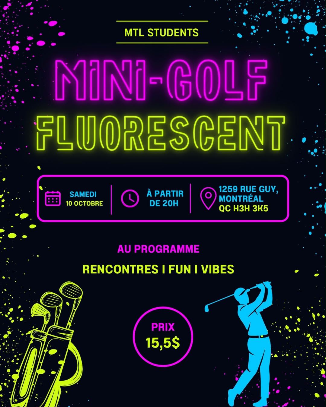 MINI-GOLF FLUORESCENT