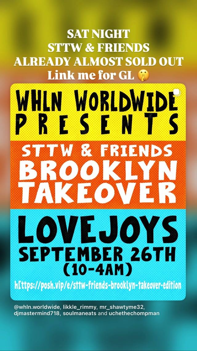 STTW & Friends Brooklyn Takeover — flyer 3