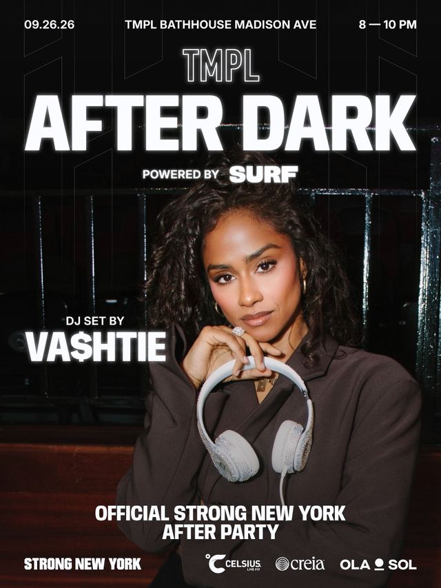 TMPL After Dark: Official Strong New York After Party, Sat, Sep 26, TMPL Bathhouse Madison Ave, Midtown East