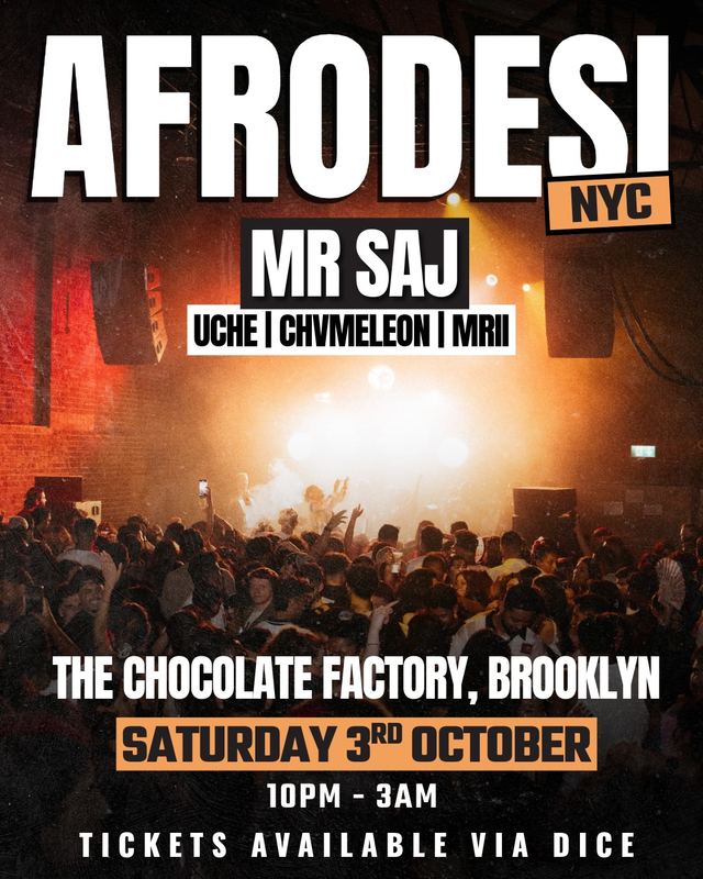 AFRODESI NYC, Sat, Oct 3, The Chocolate Factory, Bushwick