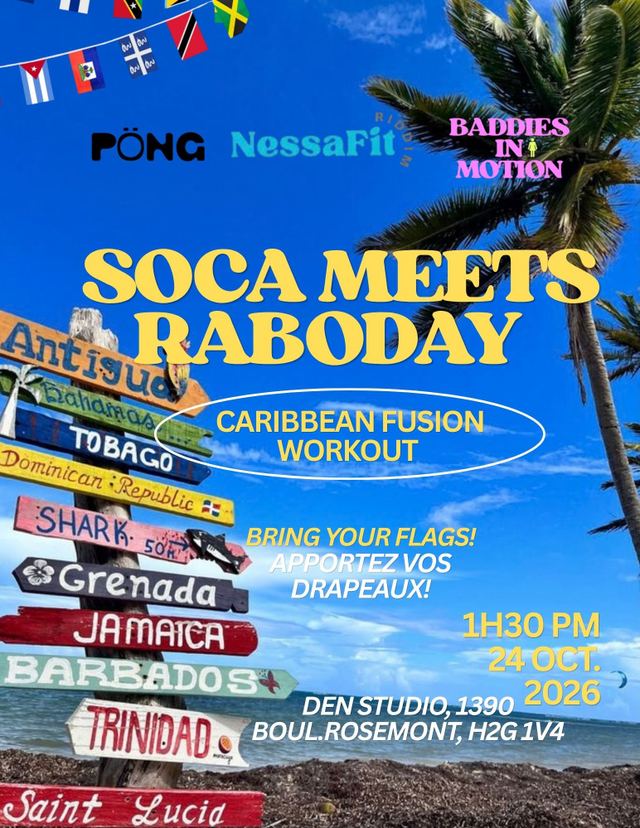 Soca Meets Raboday, Sat, Oct 24, Den Studio