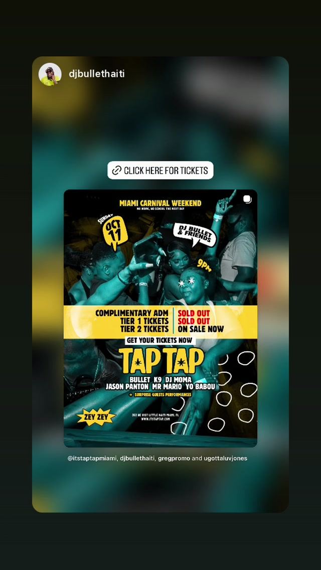 TAP TAP, Sat, Oct 17