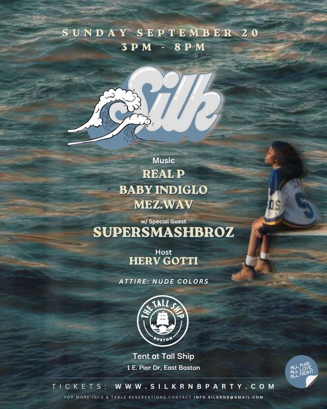 Silk, Sun, Sep 20, The Tent at Tall Ship, East Boston