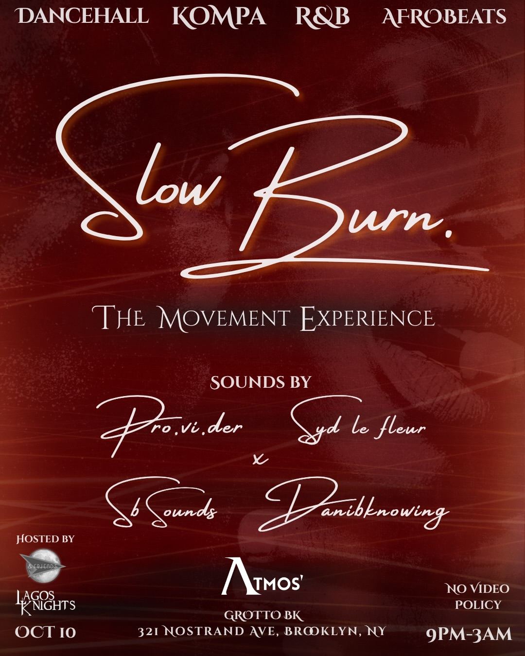 Slow Burn - The Movement Experience 10.10 — flyer 4