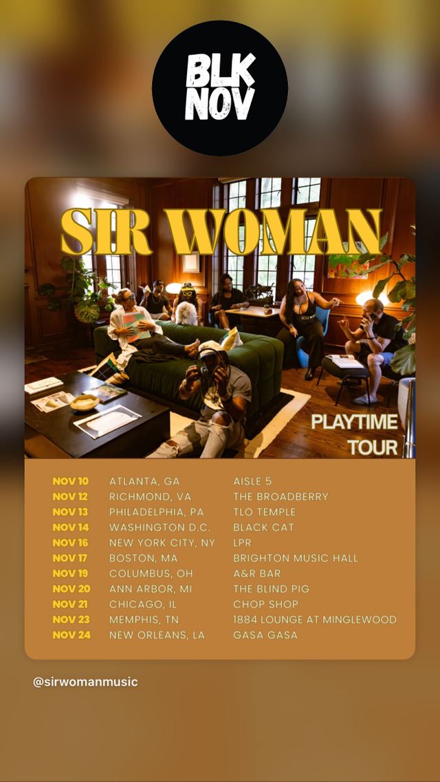 Sir Woman: Playtime Tour, Thu, Nov 19, A&R Bar