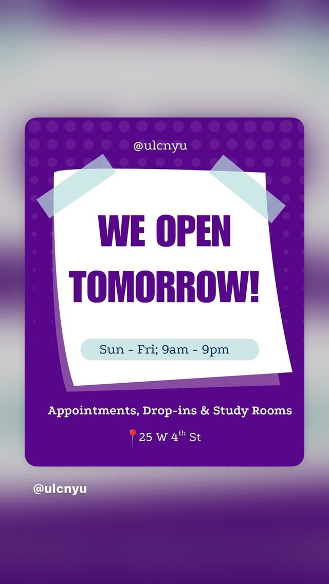 We Open Tomorrow!, Wed, Sep 9
