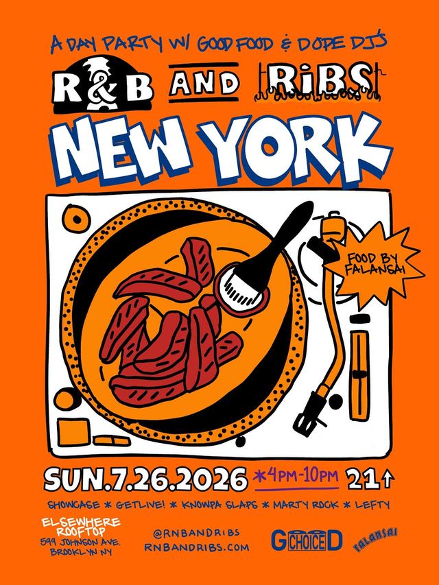 R&B and Ribs New York, Sun, Jul 26, Elsewhere, Bushwick