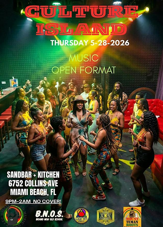 Culture Island©, Thu, Oct 15, Sand Bar + Kitchen