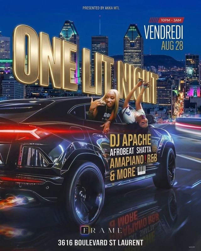 ONE LIT NIGHT, Fri, Aug 28, FRAME