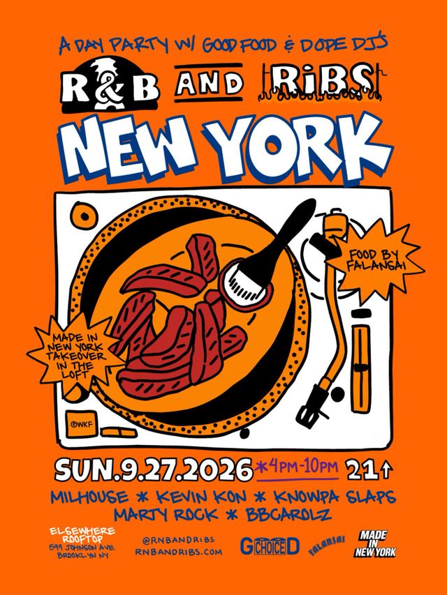 R&B AND RIBS, Sun, Sep 27, Elsewhere, Bushwick