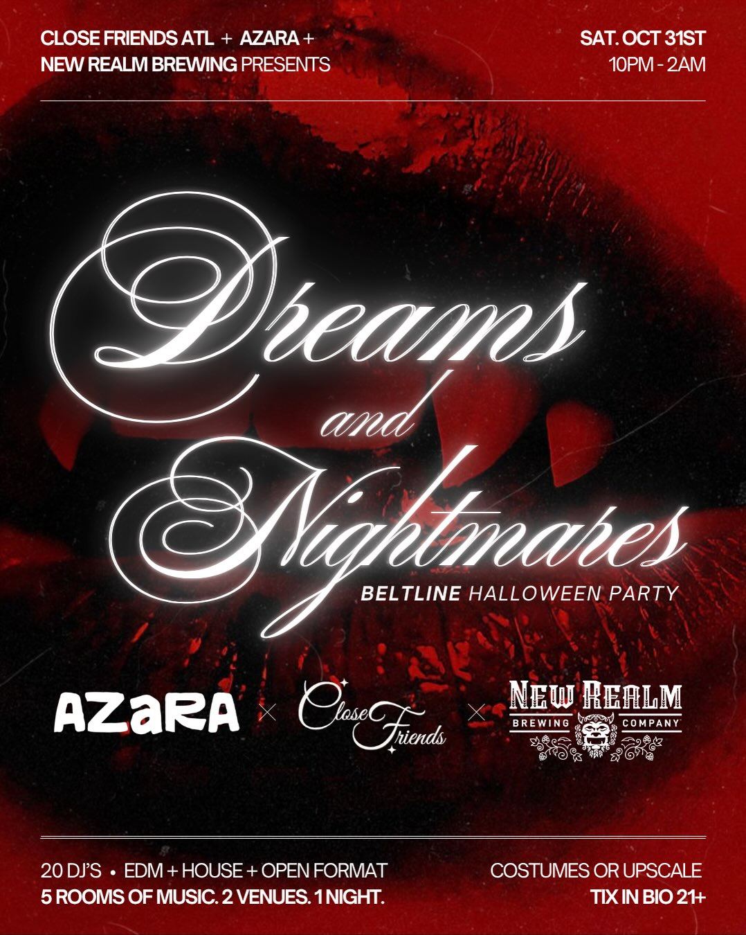 Dreams and Nightmares BELTLINE HALLOWEEN PARTY