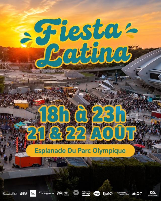 Fiesta Latina, Fri, Aug 21 – Sat, Aug 22, Esplanade Du Parc Olympique, Mercier - Hochelaga-Maisonneuve