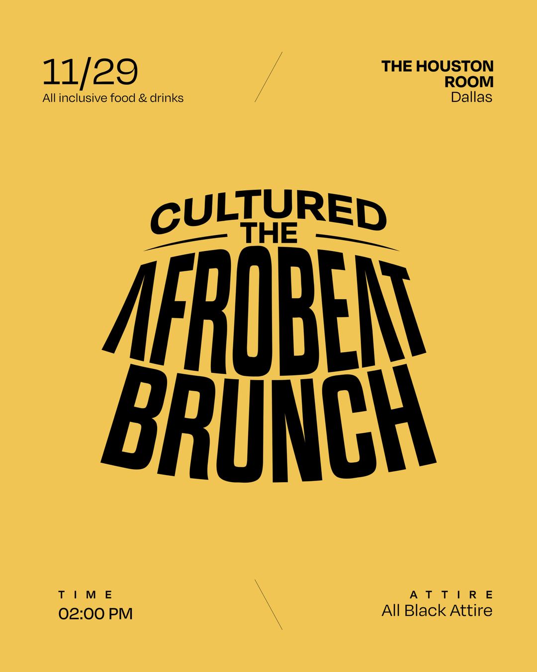 Cultured: the Afrobeat Brunch