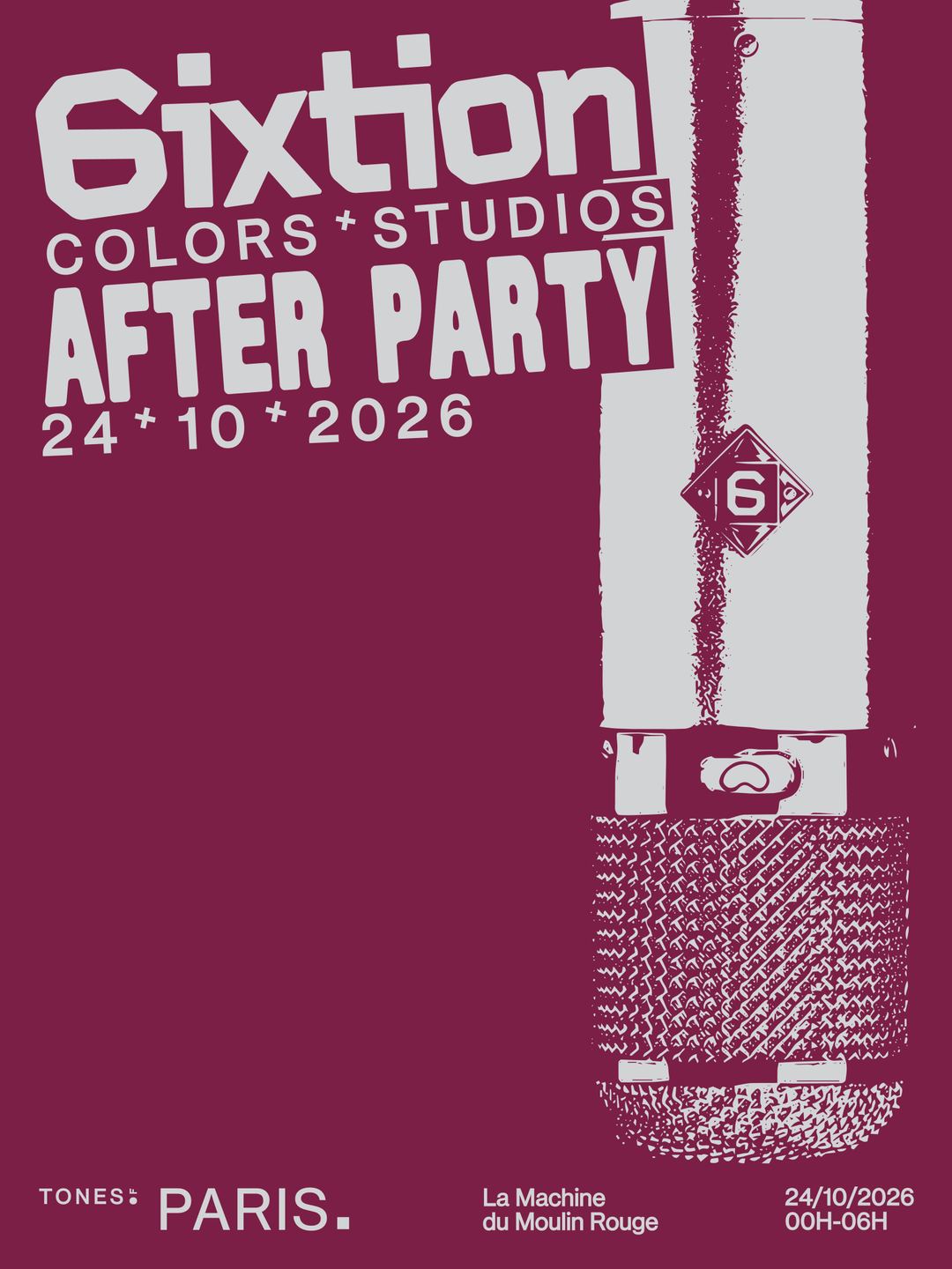 Sixtion x Colorsxstudios - TONES OF PARIS AFTER PARTY