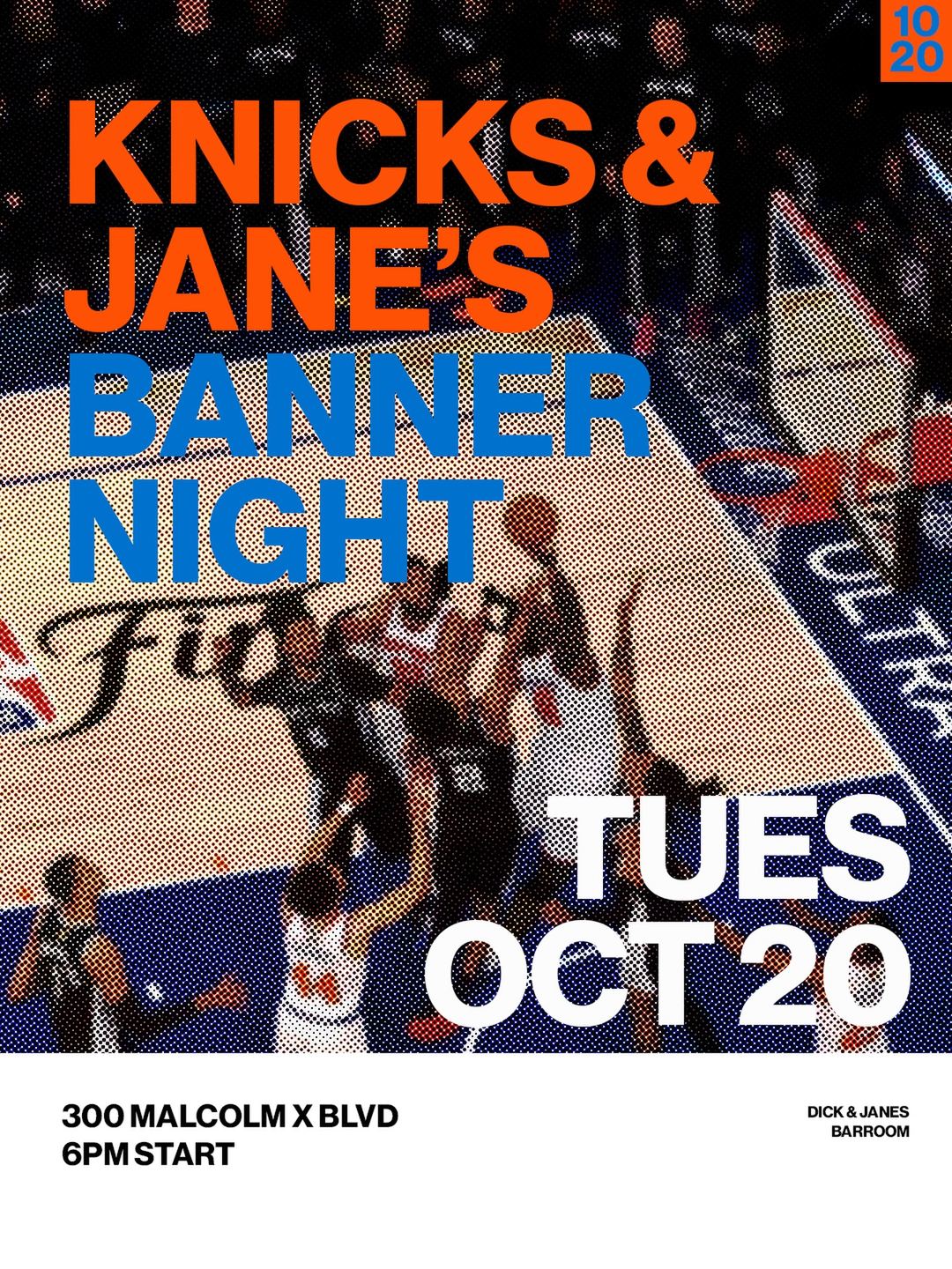 Knicks & Jane's Banner Night