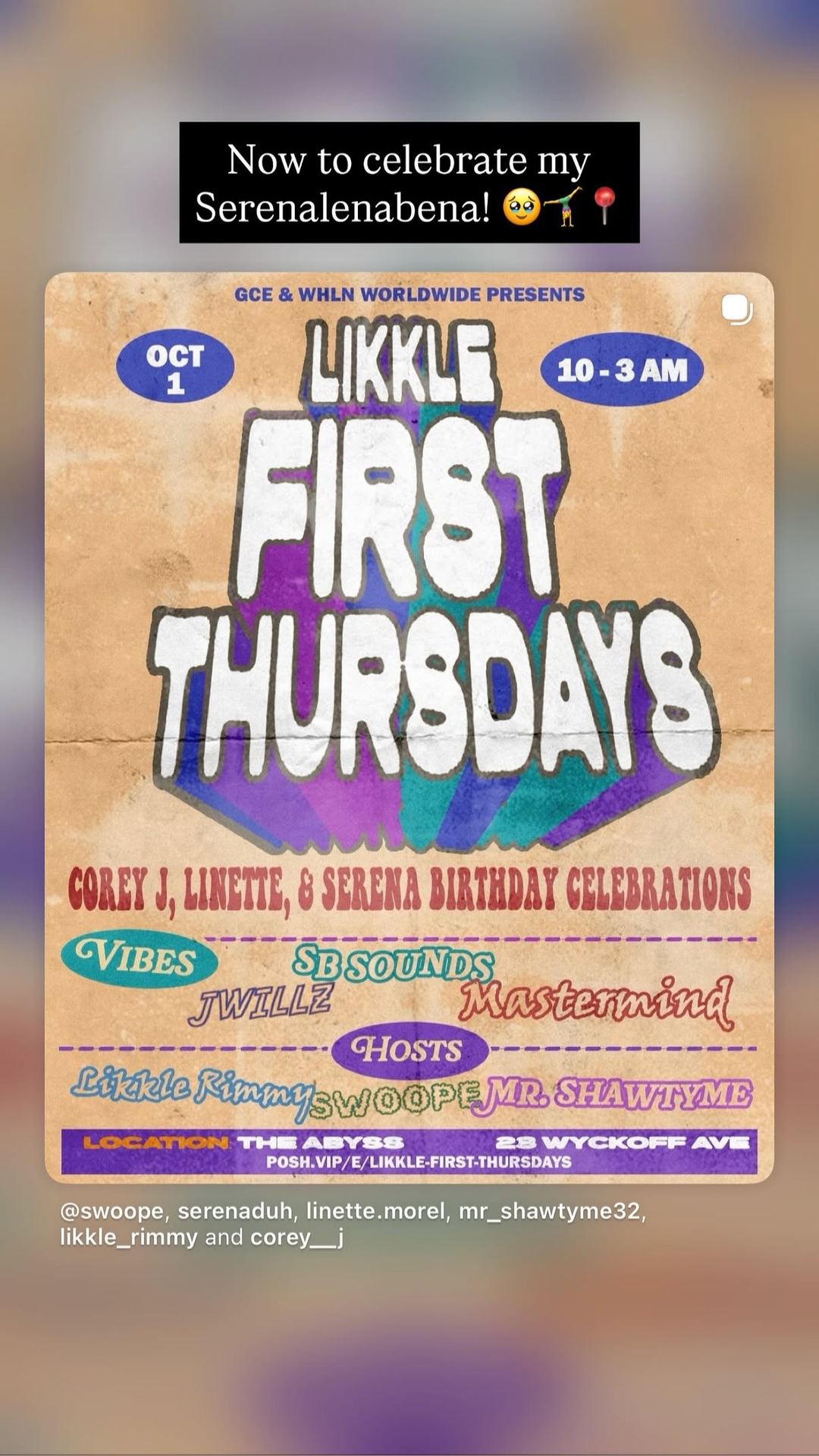 Likkle First Thursdays — flyer 2