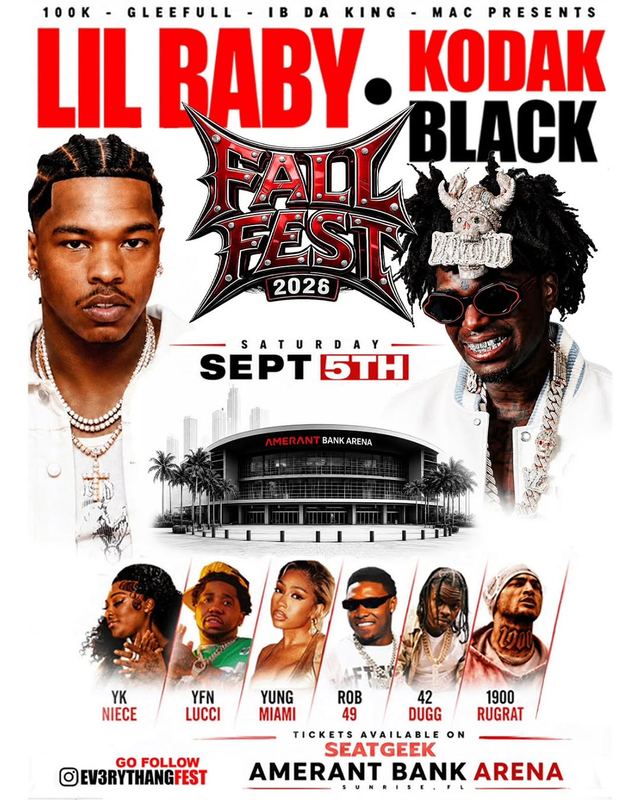 Fall Fest, Sat, Sep 5, Amerant Bank Arena