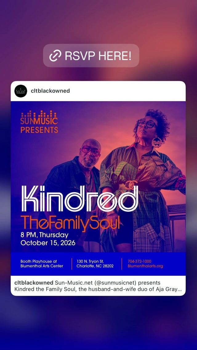 Kindred The Family Soul, Thu, Oct 15, Booth Playhouse at Blumenthal Arts Center