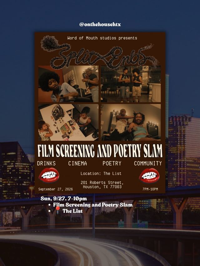 Film Screening and Poetry Slam, Sun, Sep 27, The List
