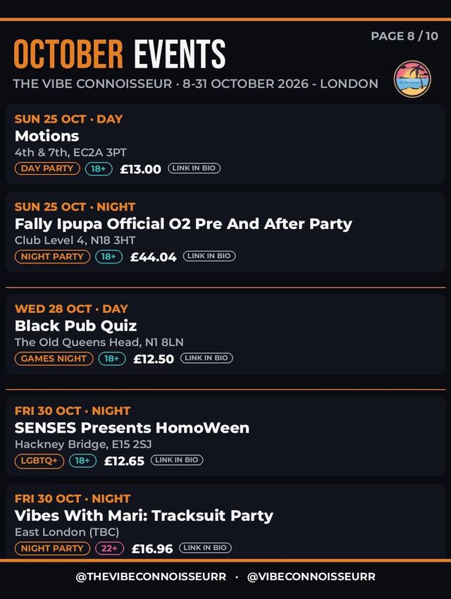 Fally Ipupa Official O2 Pre And After Party, Sun, Oct 25, Club Level 4