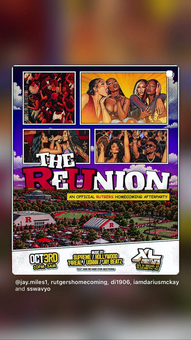 The Reunion: An Official Rutgers Homecoming Afterparty — flyer 7