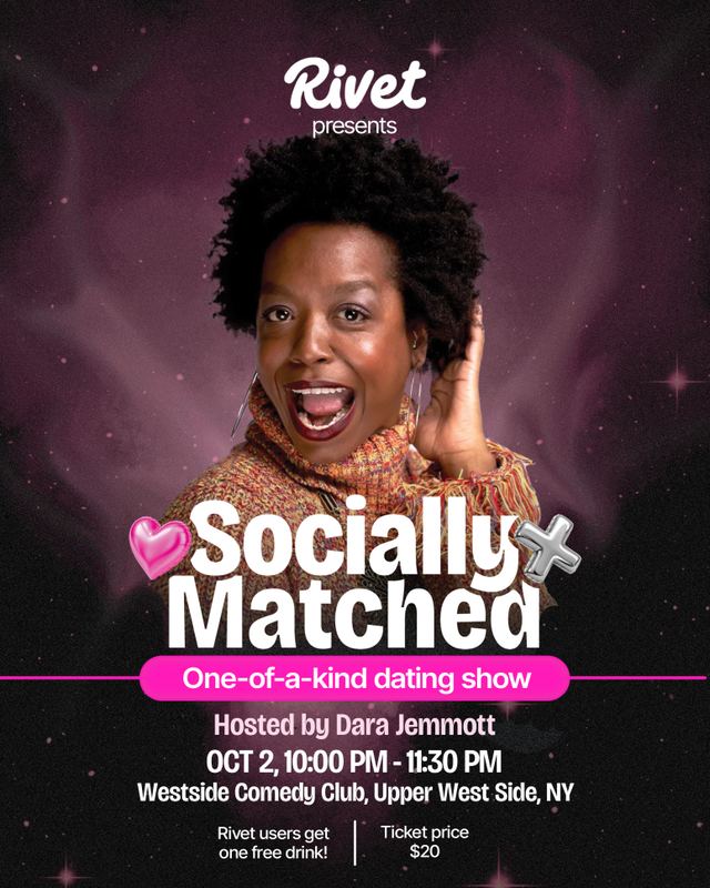 Socially Matched, Fri, Oct 2, Westside Comedy Club, Upper West Side