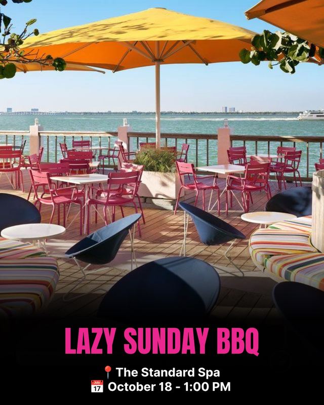 LAZY SUNDAY BBQ, Sun, Oct 18, The Standard Spa