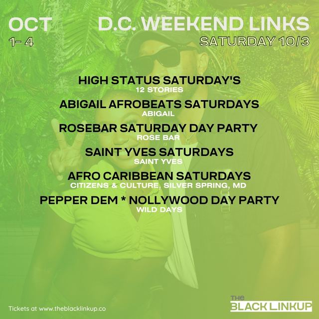Afro Caribbean Saturdays, Sat, Oct 3, Citizens & Culture, Silver Spring