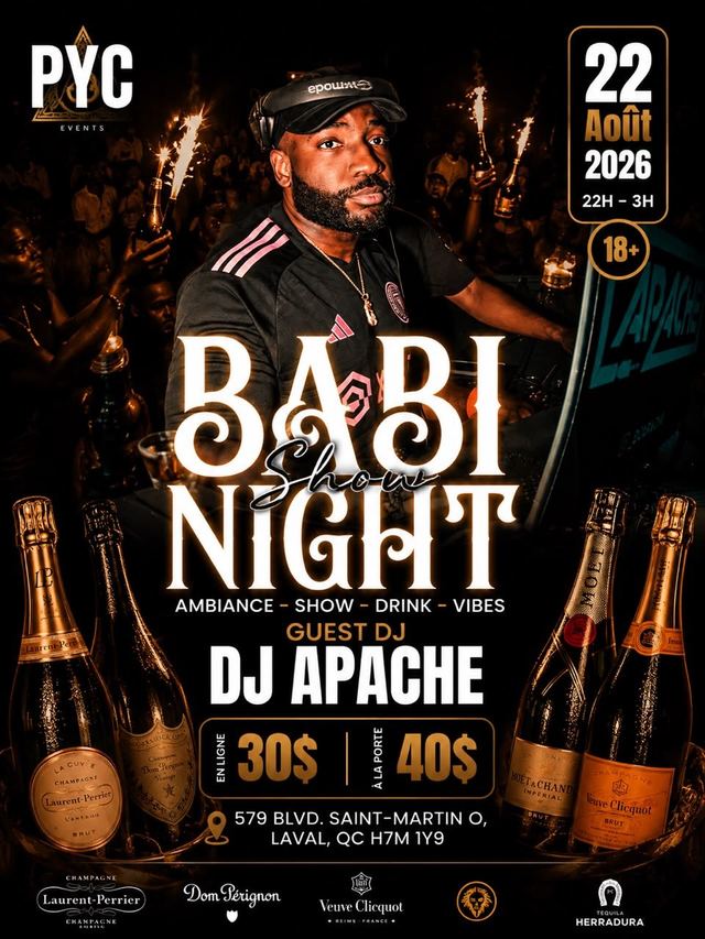 BABI NIGHT SHOW, Sat, Aug 22, Pandora Super Club