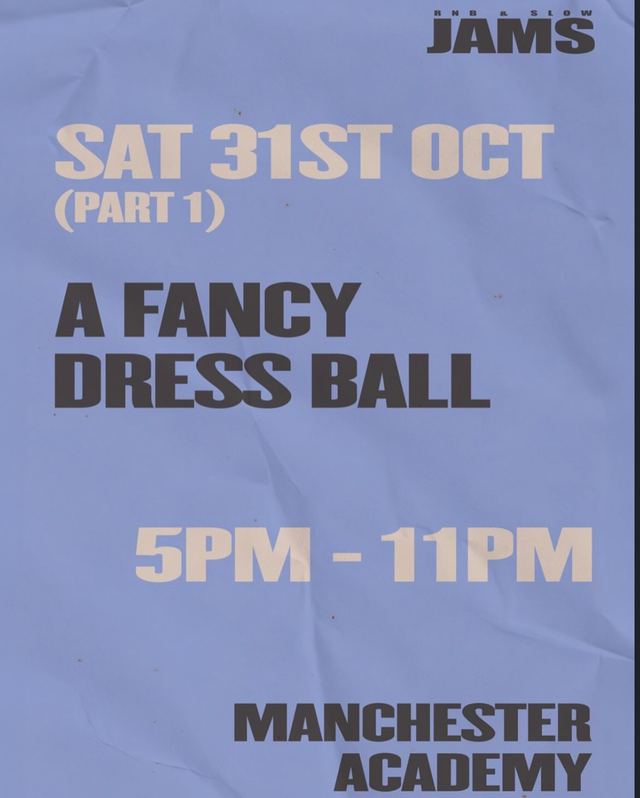 A Fancy Dress Ball, Sat, Oct 31, Manchester Academy