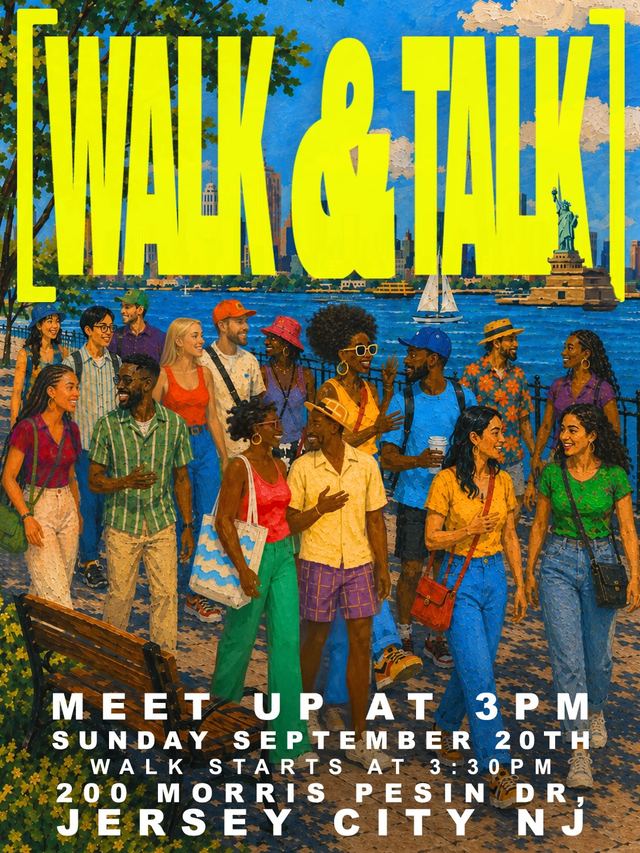 Walk & Talk, Sun, Sep 20, Flag Plaza, Liberty State Park