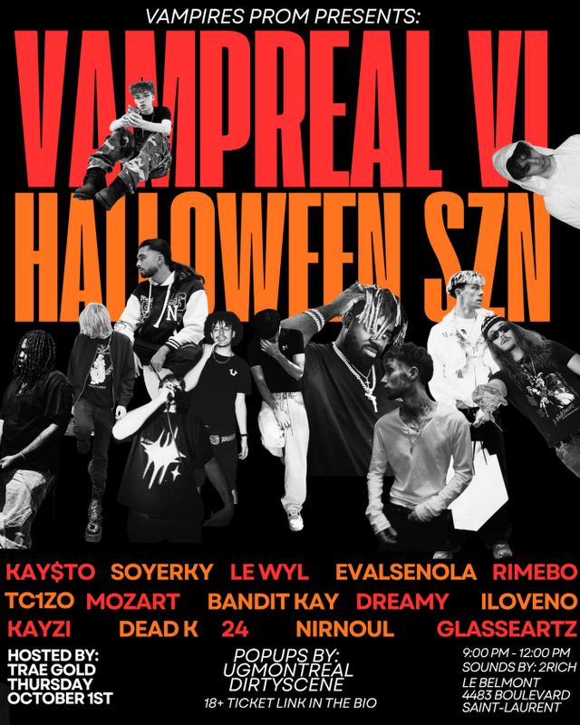 Vampreal VI Halloween Szn, Thu, Oct 1 – Fri, Oct 2, Le Belmont, Plateau
