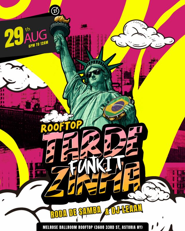 Tardezinha Funk IT, Sat, Aug 29, Melrose Ballroom Rooftop, Astoria