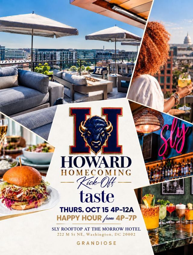 Howard Homecoming Kick-Off Taste, Thu, Oct 15, Morrow Hotel, NoMa