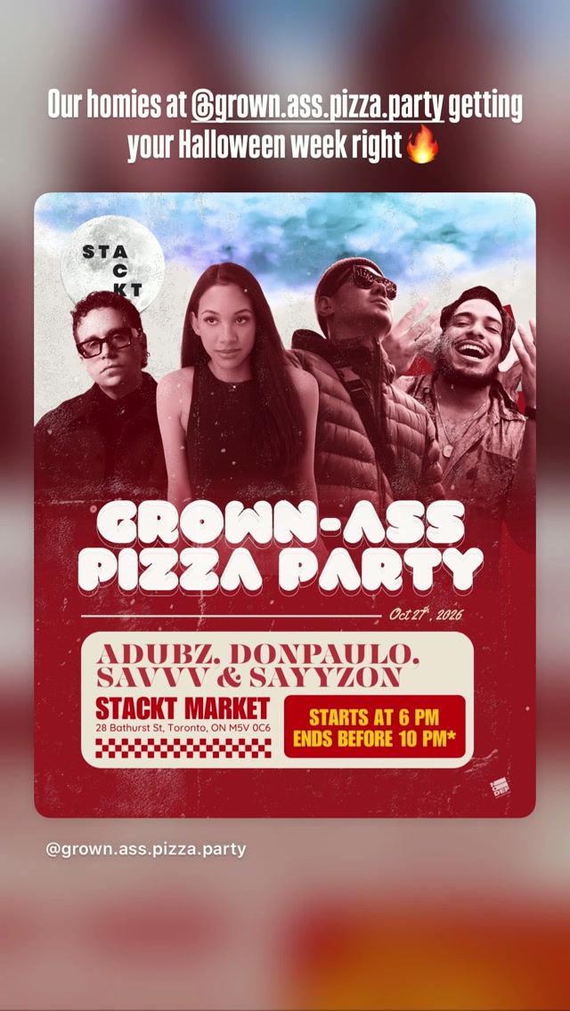GROWN-ASS PIZZA PARTY — flyer 2