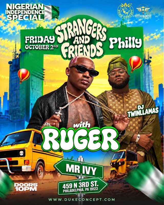 STRANGERS AND FRIENDS Philly, Fri, Oct 2, MR IVY