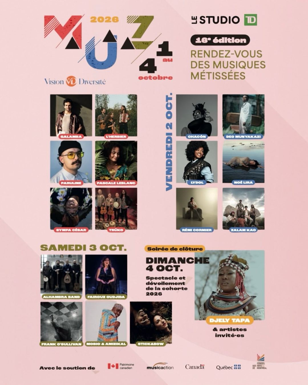 MUZ 16e édition: Rendez-vous des Musiques Métissées