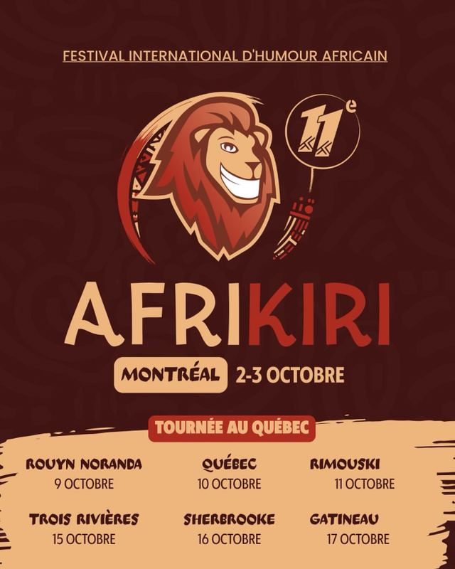 AFRIKIRI, Thu, Oct 15, Salle Anaïs-Allard-Rousseau