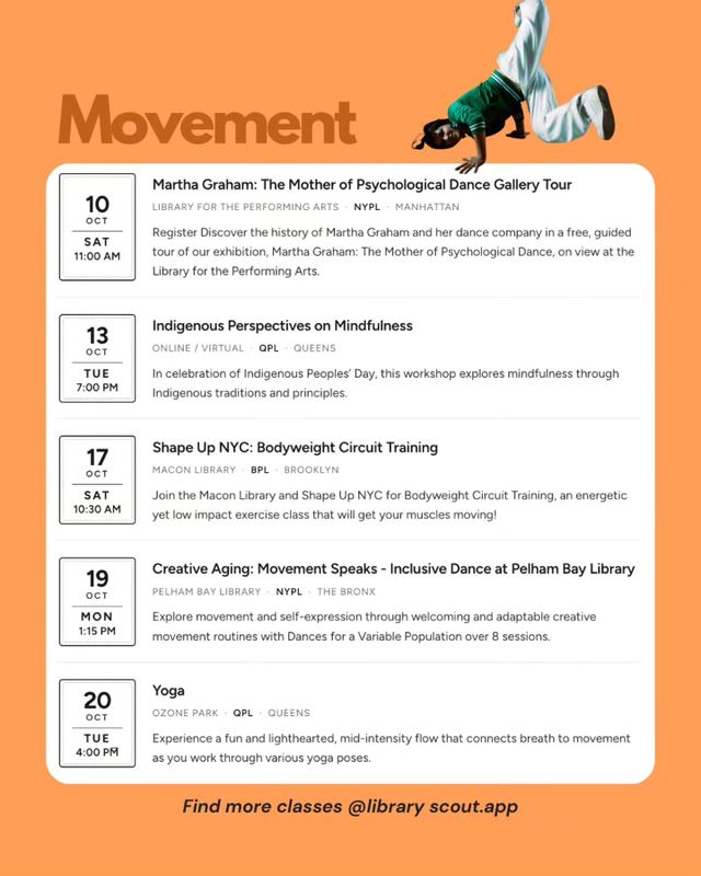 Creative Aging: Movement Speaks - Inclusive Dance at Pelham Bay Library, Mon, Oct 19, Pelham Bay Library, Pelham Bay