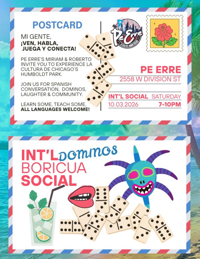 INT'L Social, Sat, Oct 3, Pe Erre Casa del Domino, West Town