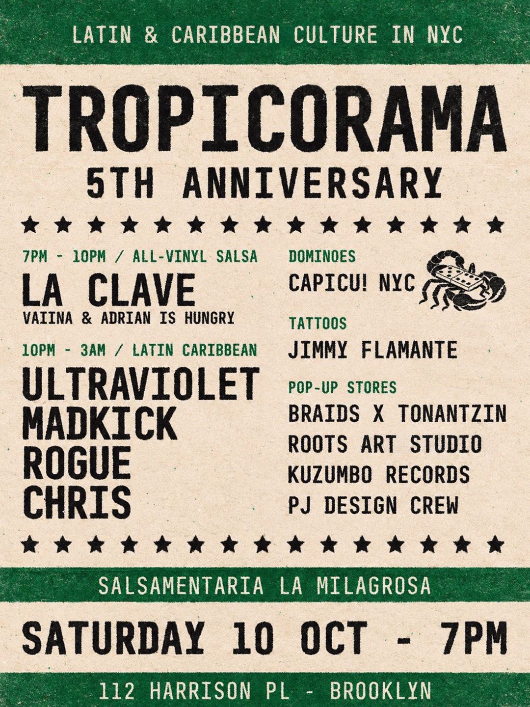 TROPICORAMA 5TH ANNIVERSARY