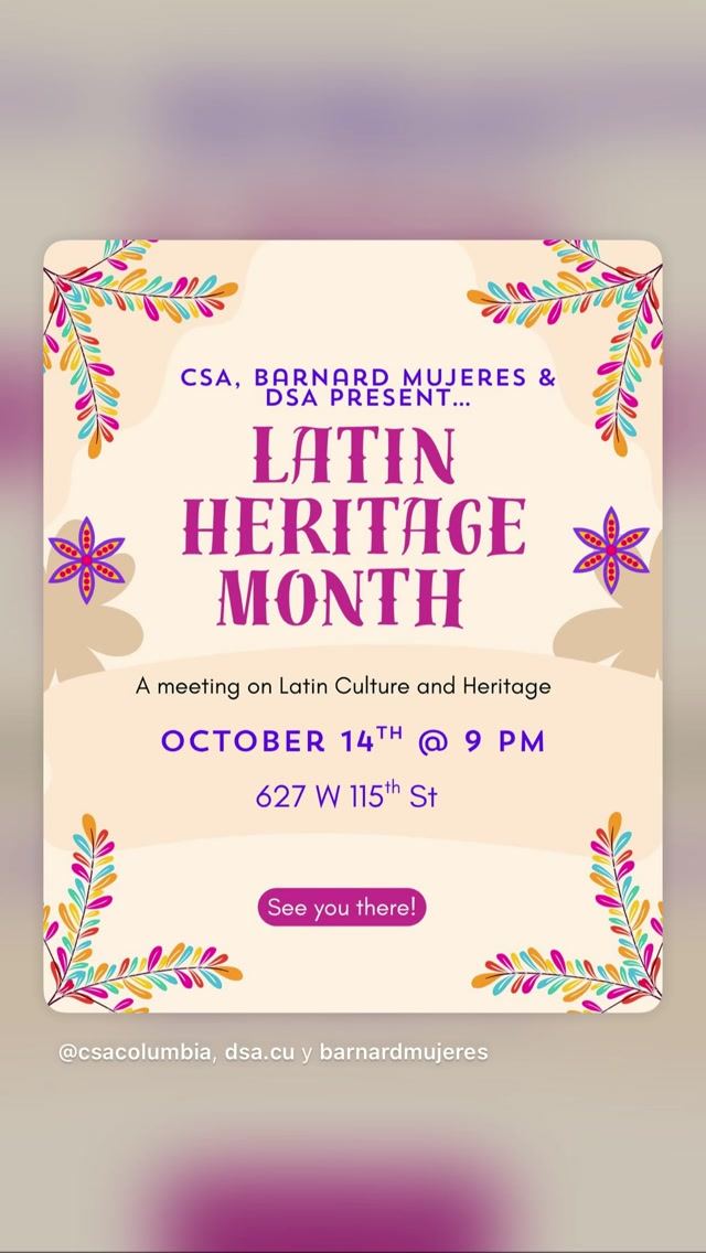 Latin Heritage Month — flyer 2