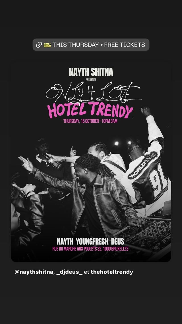 Nayth Shitna présente Only4Love, Thu, Oct 15, Hotel Trendy