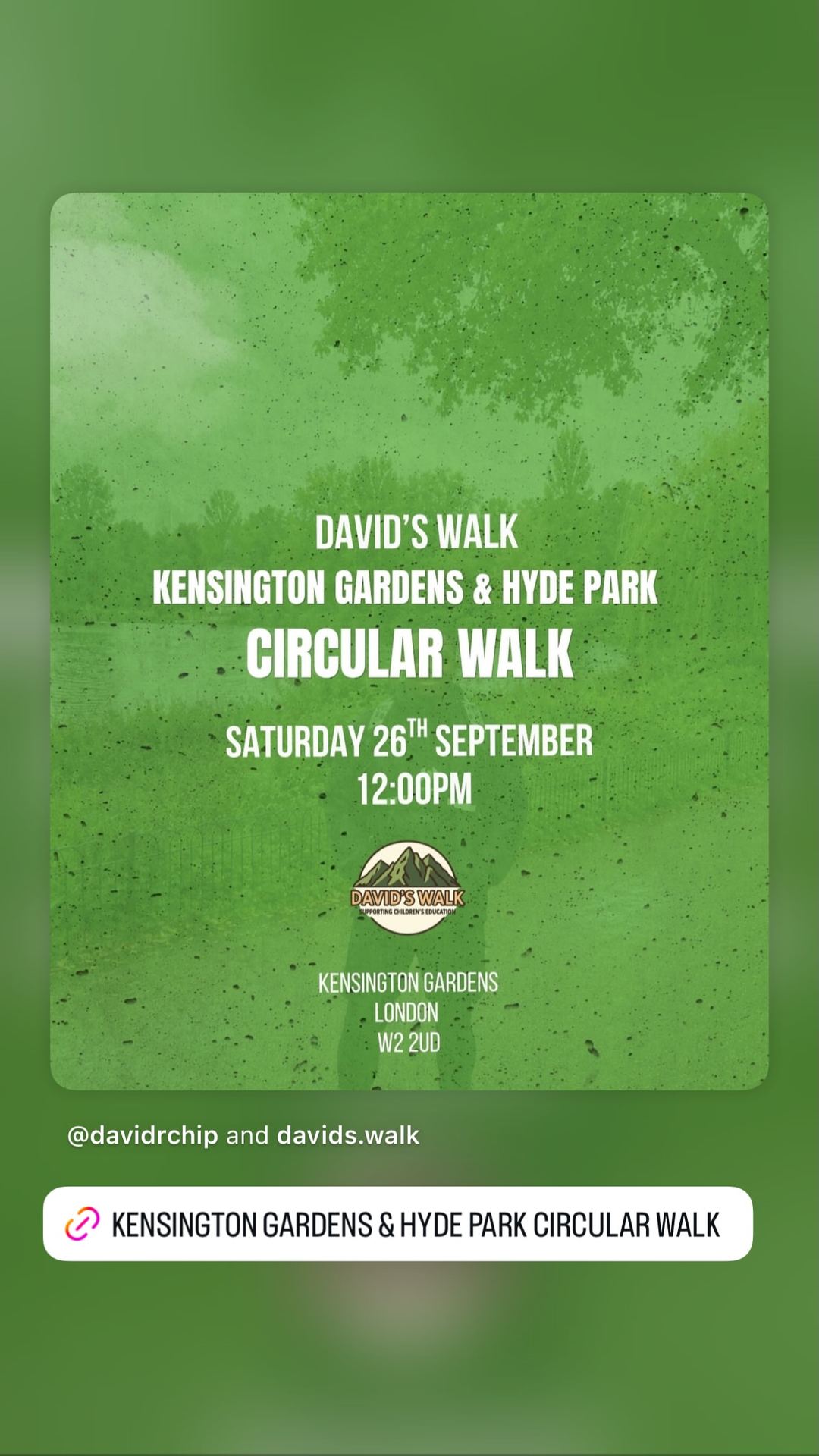 David's Walk Kensington Gardens & Hyde Park Circular Walk