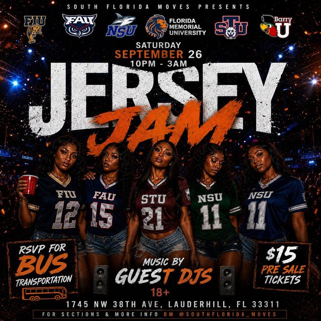 JERSEY JAM, Sat, Sep 26, 4 sisters palace banquet hall