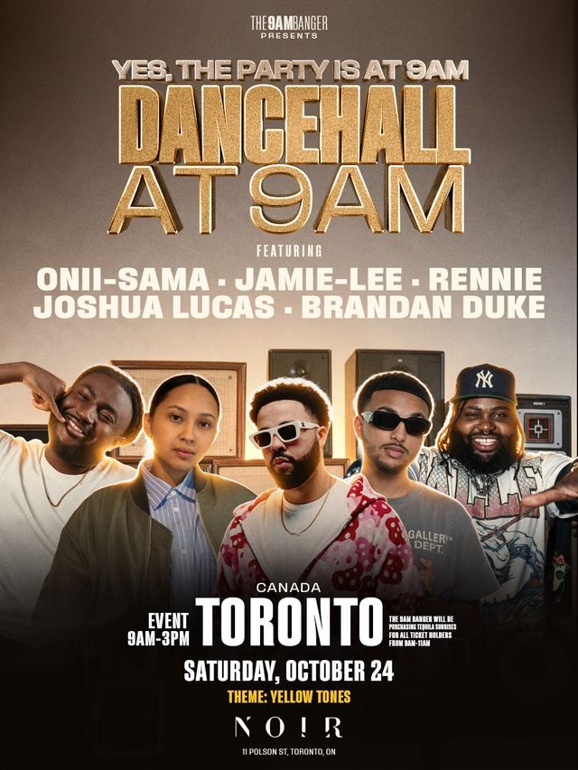 Dancehall at 9AM, Sat, Oct 24, NOIR