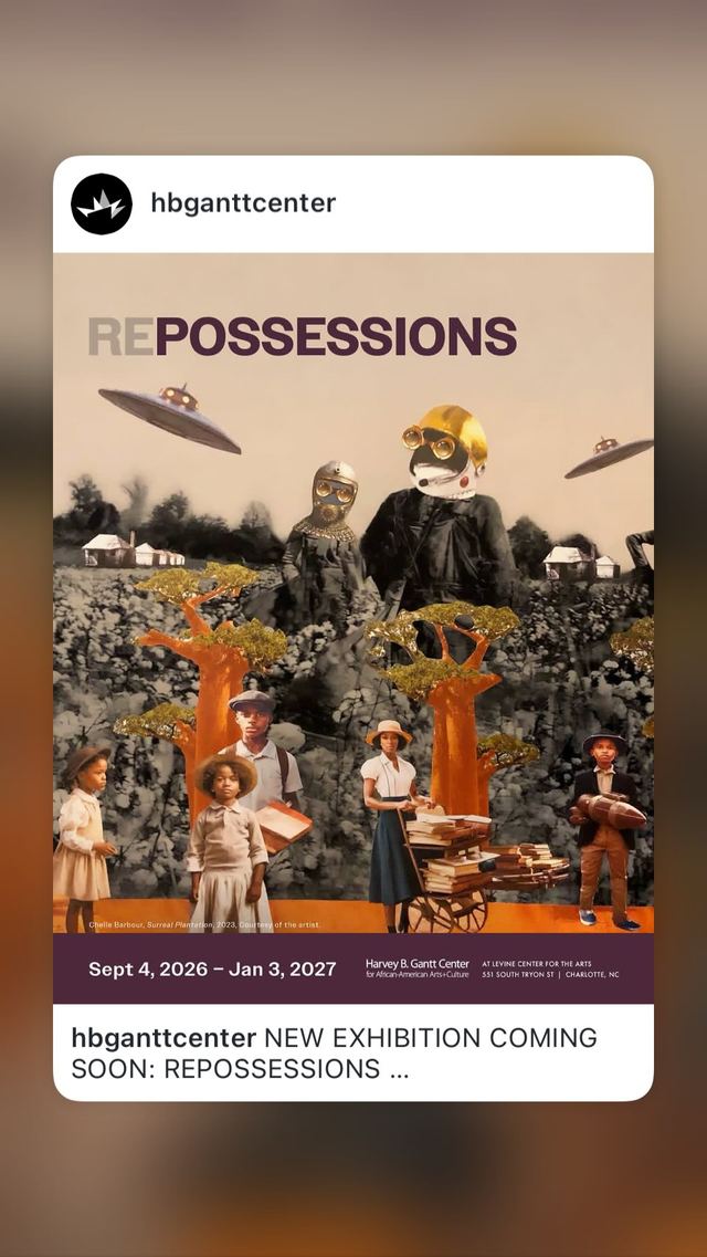 REPOSSESSIONS, Thru Jan 3, Harvey B. Gantt Center, Charlotte center city