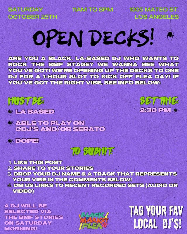 OPEN DECKS!, Sun, Oct 25, Rolling Greens DTLA