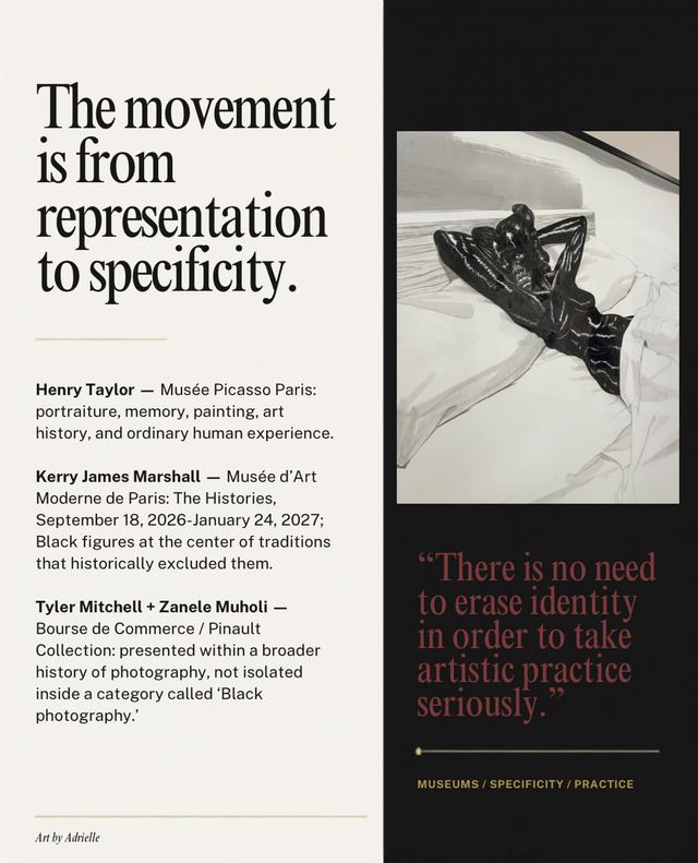 Kerry James Marshall — Musée d’Art Moderne de Paris: The Histories, Thru Jan 24, Musée d’Art Moderne de Paris