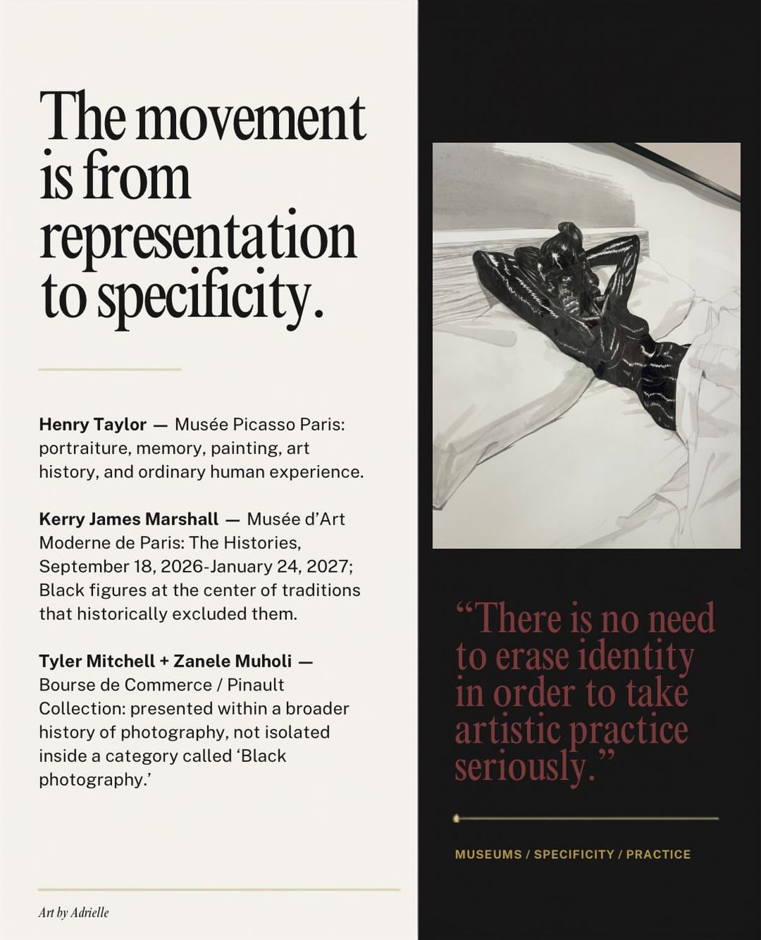 Kerry James Marshall — Musée d’Art Moderne de Paris: The Histories